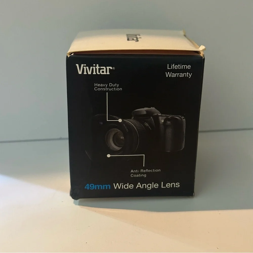 Vivitar HD 49mm 0.43x Pro Wide Angle Lens W/Macro Converter Attachment Lens NEW